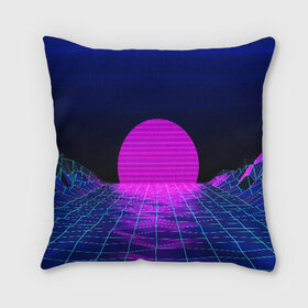 Подушка 3D с принтом RETRO SUNRISE в городе Новоалтайск, наволочка – 100% полиэстер, наполнитель – холлофайбер (легкий наполнитель, не вызывает аллергию). | состоит из подушки и наволочки. Наволочка на молнии, легко снимается для стирки | bright | colorful | cool | disco | music | music lover | retro | speaker | tape recorder | technique | vintage | винтаж | динамик | диско | магнитофон | меломан | музыка | неон | разноцветный | ретро | техника