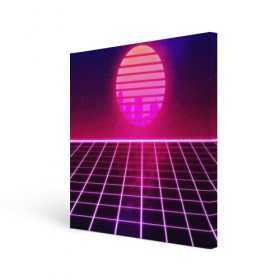 Холст квадратный с принтом DISCO SUNRISE в городе Новоалтайск, 100% ПВХ |  | bright | colorful | cool | disco | music | music lover | retro | speaker | tape recorder | technique | vintage | винтаж | динамик | диско | магнитофон | меломан | музыка | неон | разноцветный | ретро | техника