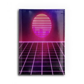 Обложка для автодокументов с принтом DISCO SUNRISE в городе Новоалтайск, натуральная кожа |  размер 19,9*13 см; внутри 4 больших “конверта” для документов и один маленький отдел — туда идеально встанут права | Тематика изображения на принте: bright | colorful | cool | disco | music | music lover | retro | speaker | tape recorder | technique | vintage | винтаж | динамик | диско | магнитофон | меломан | музыка | неон | разноцветный | ретро | техника