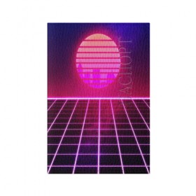 Обложка для паспорта матовая кожа с принтом DISCO SUNRISE в городе Новоалтайск, натуральная матовая кожа | размер 19,3 х 13,7 см; прозрачные пластиковые крепления | Тематика изображения на принте: bright | colorful | cool | disco | music | music lover | retro | speaker | tape recorder | technique | vintage | винтаж | динамик | диско | магнитофон | меломан | музыка | неон | разноцветный | ретро | техника