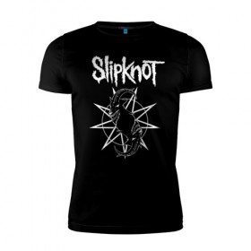 Мужская футболка премиум с принтом Slipknot в городе Новоалтайск, 92% хлопок, 8% лайкра | приталенный силуэт, круглый вырез ворота, длина до линии бедра, короткий рукав | slipknot | we are not your kind | альтернативный метал | грув метал | метал | музыка | ню метал | слипнот