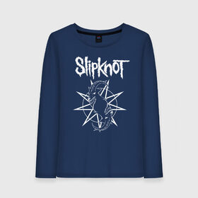 Женский лонгслив хлопок с принтом Slipknot в городе Новоалтайск, 100% хлопок |  | slipknot | we are not your kind | альтернативный метал | грув метал | метал | музыка | ню метал | слипнот