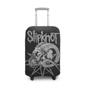Чехол для чемодана 3D с принтом Slipknot в городе Новоалтайск, 86% полиэфир, 14% спандекс | двустороннее нанесение принта, прорези для ручек и колес | slipknot | we are not your kind | альтернативный метал | грув метал | метал | музыка | ню метал | слипнот