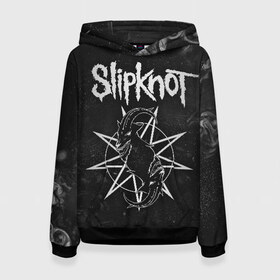 Женская толстовка 3D с принтом Slipknot в городе Новоалтайск, 100% полиэстер  | двухслойный капюшон со шнурком для регулировки, мягкие манжеты на рукавах и по низу толстовки, спереди карман-кенгуру с мягким внутренним слоем. | slipknot | we are not your kind | альтернативный метал | грув метал | метал | музыка | ню метал | слипнот