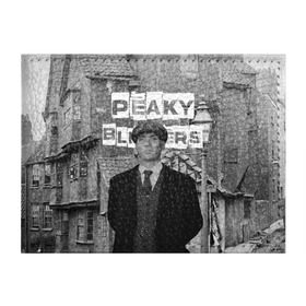 Обложка для студенческого билета с принтом Peaky Blinders в городе Новоалтайск, натуральная кожа | Размер: 11*8 см; Печать на всей внешней стороне | peaky blinders | острые козырьки | сериал