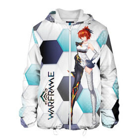 Мужская куртка 3D с принтом Warframe girl anime в городе Новоалтайск, ткань верха — 100% полиэстер, подклад — флис | прямой крой, подол и капюшон оформлены резинкой с фиксаторами, два кармана без застежек по бокам, один большой потайной карман на груди. Карман на груди застегивается на липучку | digital extremes | excalibur | nyx | saryn | space | warframe | варфрэйм | космос | шутер