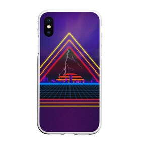 Чехол для iPhone XS Max матовый с принтом НАЗАД В 90е в городе Новоалтайск, Силикон | Область печати: задняя сторона чехла, без боковых панелей | Тематика изображения на принте: bright | colorful | cool | disco | music | music lover | retro | speaker | tape recorder | technique | vintage | винтаж | динамик | диско | магнитофон | меломан | музыка | неон | разноцветный | ретро | техника