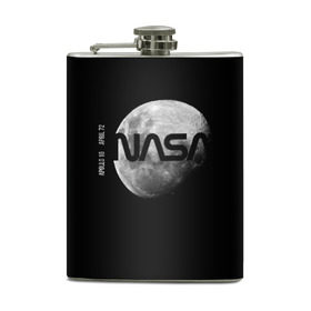 Фляга с принтом Nasa Apollo 16 в городе Новоалтайск, металлический корпус | емкость 0,22 л, размер 125 х 94 мм. Виниловая наклейка запечатывается полностью | Тематика изображения на принте: apollo 16 | apolo 16 | nasa | аполлон 16 | аполон 16 | наса | насса