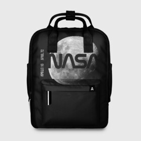 Женский рюкзак 3D с принтом Nasa Apollo 16 в городе Новоалтайск, 100% полиэстер | лямки с регулируемой длиной, сверху ручки, чтобы рюкзак нести как сумку. Основное отделение закрывается на молнию, как и внешний карман. Внутри два дополнительных кармана, один из которых закрывается на молнию. По бокам два дополнительных кармашка, куда поместится маленькая бутылочка
 | apollo 16 | apolo 16 | nasa | аполлон 16 | аполон 16 | наса | насса