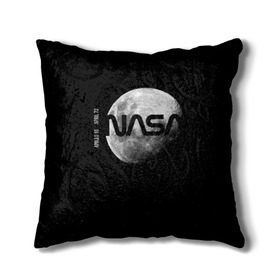 Подушка 3D с принтом Nasa Apollo 16 в городе Новоалтайск, наволочка – 100% полиэстер, наполнитель – холлофайбер (легкий наполнитель, не вызывает аллергию). | состоит из подушки и наволочки. Наволочка на молнии, легко снимается для стирки | apollo 16 | apolo 16 | nasa | аполлон 16 | аполон 16 | наса | насса