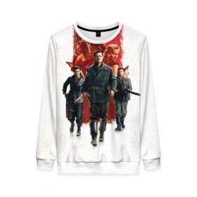 Женский свитшот 3D с принтом Inglourious Basterds в городе Новоалтайск, 100% полиэстер с мягким внутренним слоем | круглый вырез горловины, мягкая резинка на манжетах и поясе, свободная посадка по фигуре | basterds | inglourious | quentin | tarantino | бесславные | брэд | питт