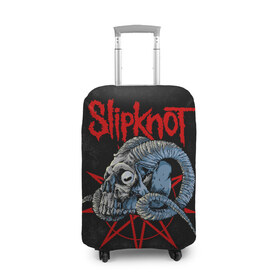 Чехол для чемодана 3D с принтом Slipknot в городе Новоалтайск, 86% полиэфир, 14% спандекс | двустороннее нанесение принта, прорези для ручек и колес | slipknot | we are not your kind | альтернативный метал | грув метал | метал | музыка | ню метал | слипнот