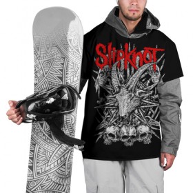 Накидка на куртку 3D с принтом Slipknot в городе Новоалтайск, 100% полиэстер |  | slipknot | we are not your kind | альтернативный метал | грув метал | метал | музыка | ню метал | слипнот
