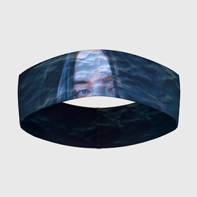 Повязка на голову 3D с принтом Billie Eilish Ocean Eyes в городе Новоалтайск,  |  | bad guy | billie eilish | билли айлиш | эйлиш