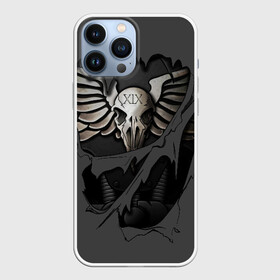 Чехол для iPhone 13 Pro Max с принтом Броня Гвардии Ворона в городе Новоалтайск,  |  | Тематика изображения на принте: 40000 | 40k | chaos | dawn of war | fantasy | imperium | marines | orks | soulstorm | space | вархаммер | ваха | дов | ересь хоруса | император | империум | орки | примархи | хаос