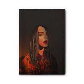 Обложка для автодокументов с принтом Billie Eilish в городе Новоалтайск, натуральная кожа |  размер 19,9*13 см; внутри 4 больших “конверта” для документов и один маленький отдел — туда идеально встанут права | bad guy | billie eilish | билли айлиш | эйлиш