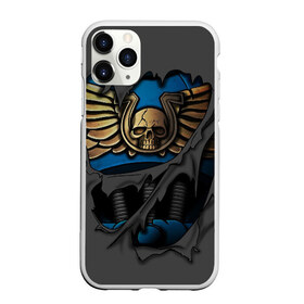 Чехол для iPhone 11 Pro матовый с принтом Ультрамариновая Броня в городе Новоалтайск, Силикон |  | 40000 | 40k | chaos | dawn of war | fantasy | imperium | marines | orks | soulstorm | space | вархаммер | ваха | дов | ересь хоруса | император | империум | орки | примархи | хаос