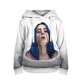 Детская толстовка 3D с принтом Слезы в городе Новоалтайск, 100% полиэстер | двухслойный капюшон со шнурком для регулировки, мягкие манжеты на рукавах и по низу толстовки, спереди карман-кенгуру с мягким внутренним слоем | Тематика изображения на принте: 