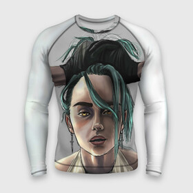 Мужской рашгард 3D с принтом Билли Айлиш в городе Новоалтайск,  |  | bad guy | billie eilish | билли айлиш | эйлиш