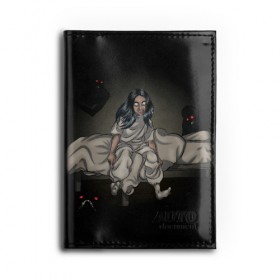 Обложка для автодокументов с принтом Fall Asleep в городе Новоалтайск, натуральная кожа |  размер 19,9*13 см; внутри 4 больших “конверта” для документов и один маленький отдел — туда идеально встанут права | bad guy | billie eilish | билли айлиш | эйлиш