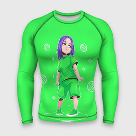 Мужской рашгард 3D с принтом Billie Eilish в городе Новоалтайск,  |  | bad guy | billie eilish | билли айлиш | эйлиш