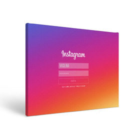 Холст прямоугольный с принтом Instagram в городе Новоалтайск, 100% ПВХ |  | заказать имя | имена | именные футболки | имя | конструктор имён | меня зовут | редактировать имя | футболки с именами | футболки с текстом