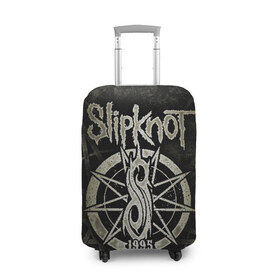 Чехол для чемодана 3D с принтом Slipknot в городе Новоалтайск, 86% полиэфир, 14% спандекс | двустороннее нанесение принта, прорези для ручек и колес | slipknot | we are not your kind | альтернативный метал | грув метал | метал | музыка | ню метал | слипнот