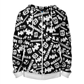 Мужская толстовка 3D на молнии с принтом MARSHMELLO в городе Новоалтайск, 100% полиэстер | длина до линии бедра, манжеты и пояс оформлены мягкой тканевой резинкой, двухслойный капюшон со шнурком для регулировки, спереди молния, по бокам два кармана | marshmello | диджей | клуб | клубная музыка | маршмеллоу | маршмело | маршмэлло | маршмэллоу | маршмэло. | музыка | электронная
