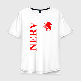 Футболка хлопок Оверсайз с принтом EVANGELION (NERV 3) в городе Новоалтайск, 100% хлопок | свободный крой, круглый ворот, “спинка” длиннее передней части | angel | eva | evangelion | neon genesis evangelion | nerv | аска лэнгли сорью | ева | евангелион | мисато кацураги | рей аянами | синдзи