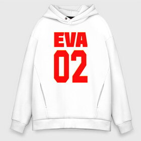 Мужское худи Oversize хлопок с принтом EVANGELION (EVA 02) в городе Новоалтайск, френч-терри — 70% хлопок, 30% полиэстер. Мягкий теплый начес внутри —100% хлопок | боковые карманы, эластичные манжеты и нижняя кромка, капюшон на магнитной кнопке | Тематика изображения на принте: angel | eva | evangelion | neon genesis evangelion | nerv | аска лэнгли сорью | ева | евангелион | мисато кацураги | рей аянами | синдзи