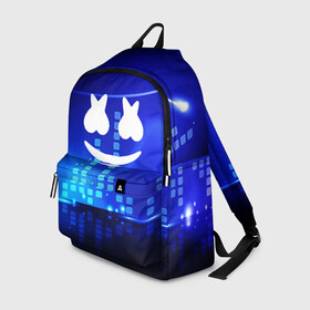 Рюкзак 3D с принтом MARSHMELLO в городе Новоалтайск, 100% полиэстер | лямки с регулируемой длиной, сверху петелька, чтобы рюкзак можно было повесить на вешалку. Основное отделение закрывается на молнию, как и внешний карман. Внутри два дополнительных кармана, один из которых закрывается на молнию. По бокам два дополнительных кармашка | christopher comstock | dj | marshmello | music | диджей | клубная музыка | клубняк | крис комсток | маршмеллоу | музыка