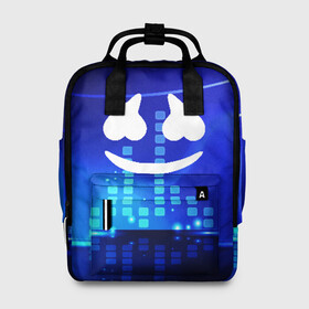 Женский рюкзак 3D с принтом MARSHMELLO в городе Новоалтайск, 100% полиэстер | лямки с регулируемой длиной, сверху ручки, чтобы рюкзак нести как сумку. Основное отделение закрывается на молнию, как и внешний карман. Внутри два дополнительных кармана, один из которых закрывается на молнию. По бокам два дополнительных кармашка, куда поместится маленькая бутылочка
 | christopher comstock | dj | marshmello | music | диджей | клубная музыка | клубняк | крис комсток | маршмеллоу | музыка