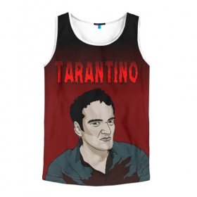 Мужская майка 3D с принтом Tarantino в городе Новоалтайск, 100% полиэстер | круглая горловина, приталенный силуэт, длина до линии бедра. Пройма и горловина окантованы тонкой бейкой | quentin tarantino | квентин тарантино