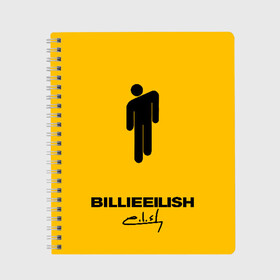 Тетрадь с принтом РЮКЗАК BILLIE EILISH в городе Новоалтайск, 100% бумага | 48 листов, плотность листов — 60 г/м2, плотность картонной обложки — 250 г/м2. Листы скреплены сбоку удобной пружинной спиралью. Уголки страниц и обложки скругленные. Цвет линий — светло-серый
 | be | billie | billie eilish | билли | билли айлиш