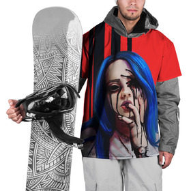 Накидка на куртку 3D с принтом Billie Eilish в городе Новоалтайск, 100% полиэстер |  | Тематика изображения на принте: bad guy | billie eilish | билли айлиш | эйлиш