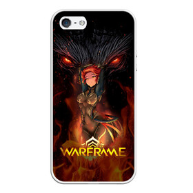 Чехол для iPhone 5/5S матовый с принтом Warframe anime в городе Новоалтайск, Силикон | Область печати: задняя сторона чехла, без боковых панелей | digital extremes | excalibur | nyx | saryn | space | warframe | варфрэйм | космос | шутер