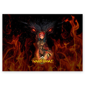 Поздравительная открытка с принтом Warframe anime в городе Новоалтайск, 100% бумага | плотность бумаги 280 г/м2, матовая, на обратной стороне линовка и место для марки
 | digital extremes | excalibur | nyx | saryn | space | warframe | варфрэйм | космос | шутер