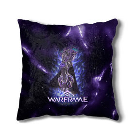 Подушка 3D с принтом Warframe в городе Новоалтайск, наволочка – 100% полиэстер, наполнитель – холлофайбер (легкий наполнитель, не вызывает аллергию). | состоит из подушки и наволочки. Наволочка на молнии, легко снимается для стирки | digital extremes | excalibur | nyx | saryn | space | warframe | варфрэйм | космос | шутер