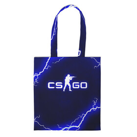 Шоппер 3D с принтом CS GO LIGHTNING STYLE  в городе Новоалтайск, 100% полиэстер | Плотность: 200 г/м2; Размер: 34×35 см; Высота лямок: 30 см | astralis | awp | counter strike | cs go | cs go global offensive | faze clan | hyper beast | team liquid | thunder | астралис | молнии | тим ликвид | фейз клан | хайпер бист | шторм