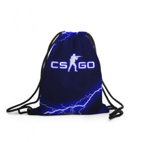 Рюкзак-мешок 3D с принтом CS GO LIGHTNING STYLE в городе Новоалтайск, 100% полиэстер | плотность ткани — 200 г/м2, размер — 35 х 45 см; лямки — толстые шнурки, застежка на шнуровке, без карманов и подкладки | astralis | awp | counter strike | cs go | cs go global offensive | faze clan | hyper beast | team liquid | thunder | астралис | молнии | тим ликвид | фейз клан | хайпер бист | шторм