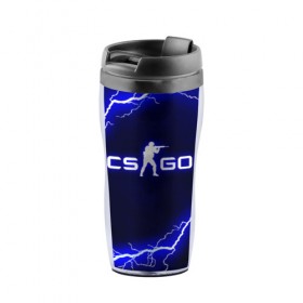 Термокружка-непроливайка с принтом CS GO LIGHTNING STYLE в городе Новоалтайск, внутренняя часть — пищевой пластик, наружная часть — прозрачный пластик, между ними — полиграфическая вставка с рисунком | объем — 350 мл, герметичная крышка | astralis | awp | counter strike | cs go | cs go global offensive | faze clan | hyper beast | team liquid | thunder | астралис | молнии | тим ликвид | фейз клан | хайпер бист | шторм