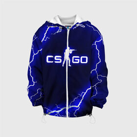 Детская куртка 3D с принтом CS GO LIGHTNING STYLE в городе Новоалтайск, 100% полиэстер | застежка — молния, подол и капюшон оформлены резинкой с фиксаторами, по бокам — два кармана без застежек, один потайной карман на груди, плотность верхнего слоя — 90 г/м2; плотность флисового подклада — 260 г/м2 | Тематика изображения на принте: astralis | awp | counter strike | cs go | cs go global offensive | faze clan | hyper beast | team liquid | thunder | астралис | молнии | тим ликвид | фейз клан | хайпер бист | шторм