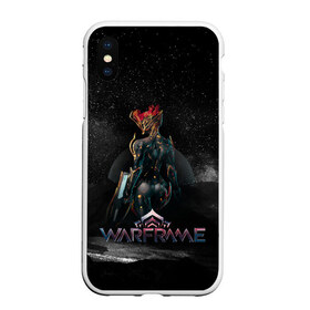 Чехол для iPhone XS Max матовый с принтом Warframe в городе Новоалтайск, Силикон | Область печати: задняя сторона чехла, без боковых панелей | digital extremes | excalibur | nyx | saryn | space | warframe | варфрэйм | космос | шутер