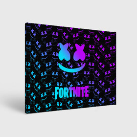 Холст прямоугольный с принтом FORTNITE x MARSHMELLO NEON  в городе Новоалтайск, 100% ПВХ |  | 2019 | armor | armour | cybersport | esport | fortnite | game | llama | logo | броня | игра | киберспорт | лама | фиолетовый | фирменные цвета | фортнайт