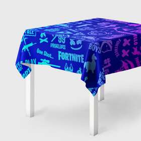 Скатерть 3D с принтом FORTNITE NEON | ФОРТНАЙТ НЕОН в городе Новоалтайск, 100% полиэстер (ткань не мнется и не растягивается) | Размер: 150*150 см | fortnite | fortnite 2 | fortnite x маршмелло | ikonik | marshmello | ninja | ninja streamer | иконик | ниндзя | пили | фортнайт | фортнайт 2 | фортнайт глава 2