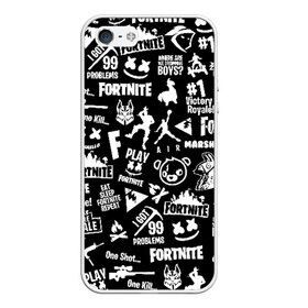 Чехол для iPhone 5/5S матовый с принтом FORTNITE ПАТТЕРН ФОРТНАЙТ ПАТТЕРН в городе Новоалтайск, Силикон | Область печати: задняя сторона чехла, без боковых панелей | Тематика изображения на принте: fortnite | fortnite 2 | fortnite x маршмелло | ikonik | marshmello | ninja | ninja streamer | иконик | ниндзя | фортнайт | фортнайт 2 | фортнайт глава 2