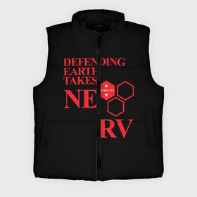 Мужской жилет утепленный 3D с принтом NERV в городе Новоалтайск,  |  | angel | eva | evangelion | neon genesis evangelion | nerv | аска лэнгли сорью | ева | евангелион | мисато кацураги | рей аянами | синдзи