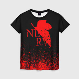 Женская футболка 3D с принтом EVANGELION (NERV) в городе Новоалтайск, 100% полиэфир ( синтетическое хлопкоподобное полотно) | прямой крой, круглый вырез горловины, длина до линии бедер | angel | eva | evangelion | neon genesis evangelion | nerv | аска лэнгли сорью | ева | евангелион | мисато кацураги | рей аянами | синдзи