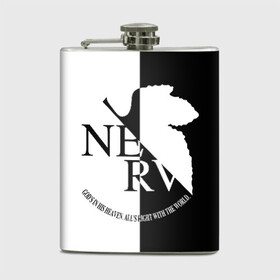 Фляга с принтом Nerv black and white в городе Новоалтайск, металлический корпус | емкость 0,22 л, размер 125 х 94 мм. Виниловая наклейка запечатывается полностью | Тематика изображения на принте: angel | eva | evangelion | neon genesis evangelion | nerv | аска лэнгли сорью | ева | евангелион | мисато кацураги | рей аянами | синдзи