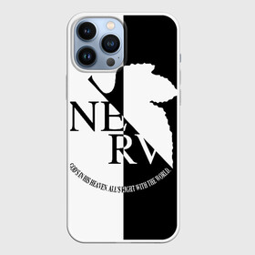 Чехол для iPhone 13 Pro Max с принтом Nerv black and white в городе Новоалтайск,  |  | angel | eva | evangelion | neon genesis evangelion | nerv | аска лэнгли сорью | ева | евангелион | мисато кацураги | рей аянами | синдзи